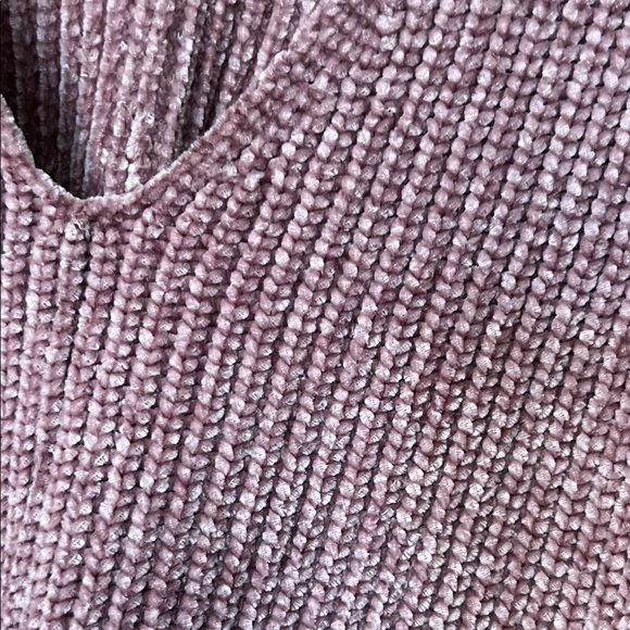 Pink Rose Light Plum V-Neck Sweater - Picture 2 of 5